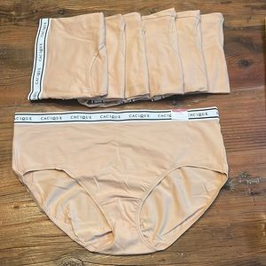 7 Pair of Cacique Cotton High-Leg Brief underwear